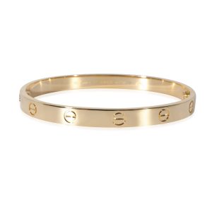 Cartier LOVE Bracelet in 18k Yellow Gold Chanel Chain Shoulder Bag La Pausa V Stitch Leather Black