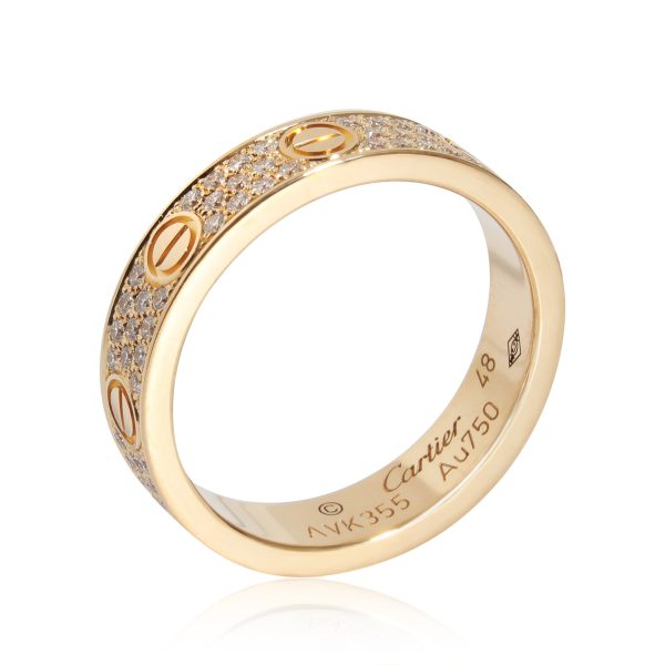 131350 av Cartier Love Diamond Ring in 18K Yellow Gold 031 CTW