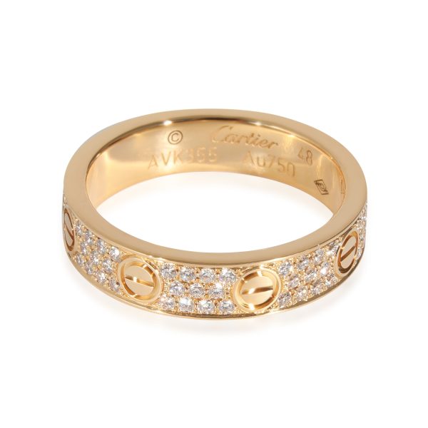 Cartier Love Diamond Ring in 18K Yellow Gold 031 CTW Cartier Love Diamond Ring in 18K Yellow Gold 031 CTW