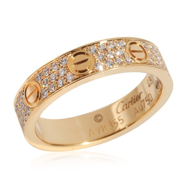 131350 pv Cartier Love Diamond Ring in 18K Yellow Gold 031 CTW