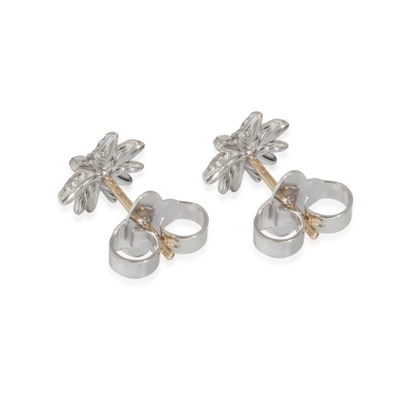 131355 bv David Yurman Starburst Petite Stud Diamond Earrings in Sterling Silver Gold