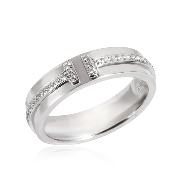 131373 pv Tiffany Co Tiffany T Narrow Diamond Ring in 18k White Gold 013 CTW