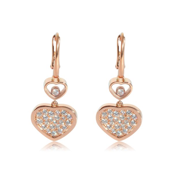 Chopard Happy Hearts Earrings in 18k Rose Gold 09 CTW Chopard Happy Hearts Earrings in 18k Rose Gold 09 CTW