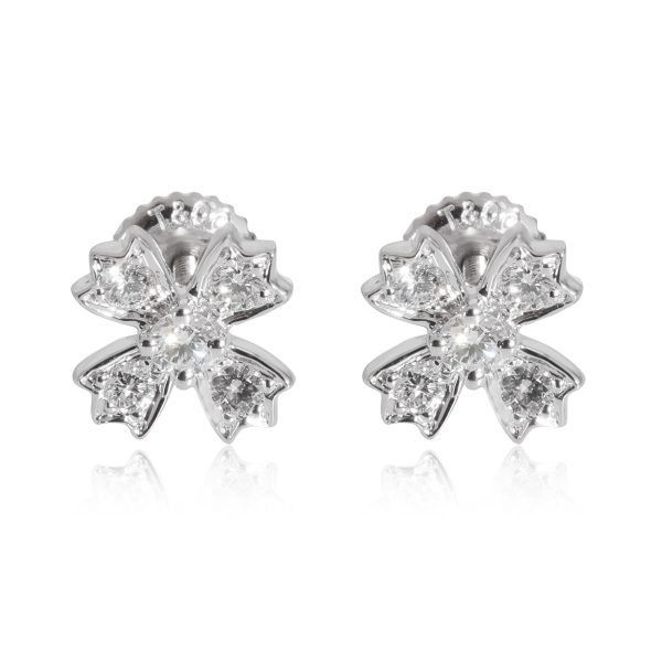 Tiffany Co Diamond Floret Earrings in Platinum 034 CTW Tiffany Co Diamond Floret Earrings in Platinum 034 CTW