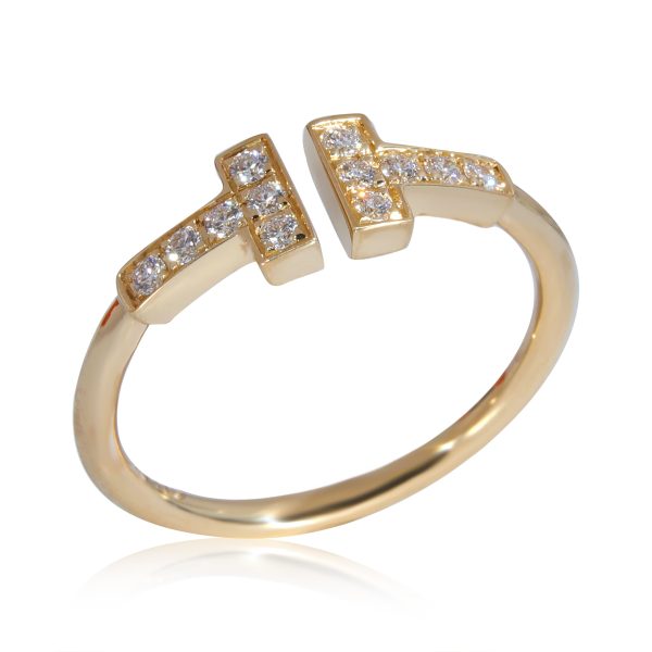 131465 pv a00790b6 50ec 47ae 9c4f 23957b8dcd18 Tiffany Co Tiffany T Diamond Wire Ring in 18k Yellow Gold 013 CTW
