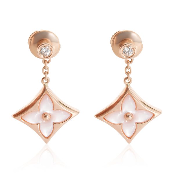 Louis Vuitton Color Blossom BB Star Earrings in 18K Rose Gold 008 CTW Louis Vuitton Color Blossom BB Star Earrings in 18K Rose Gold 008 CTW