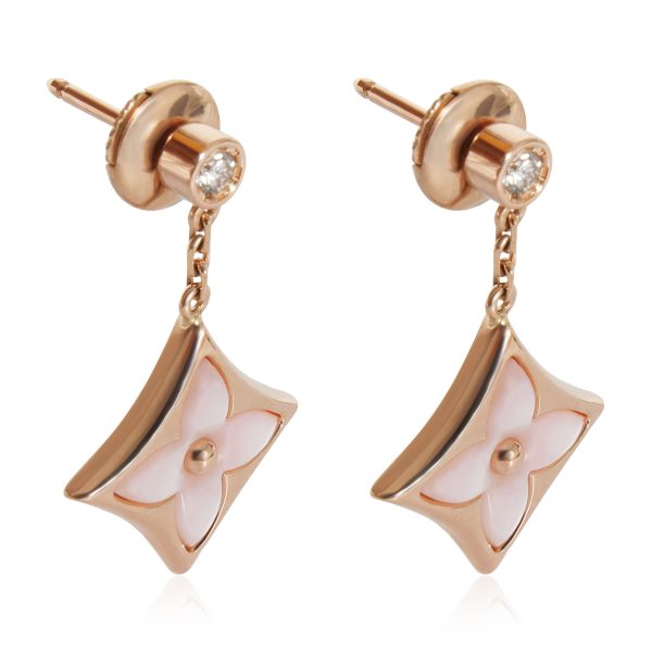 131470 sv 6010708b 5b9c 4d74 9691 a46e8603575e Louis Vuitton Color Blossom BB Star Earrings in 18K Rose Gold 008 CTW