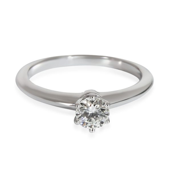 Tiffany Co Diamond Solitaire Engagement Ring in Platinum I VS1 039 CTW Tiffany Co Diamond Solitaire Engagement Ring in Platinum I VS1 039 CTW