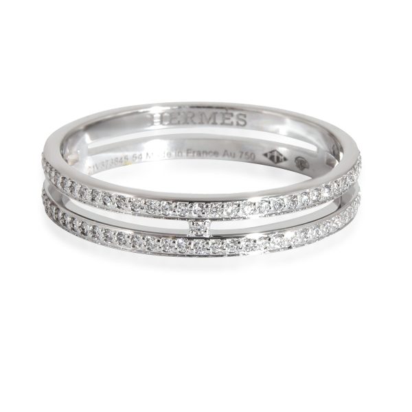 Hermès Ariane Diamond Band in 18k White Gold 029 Ctw Hermès Ariane Diamond Band in 18k White Gold 029 Ctw