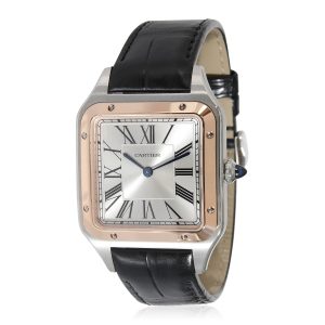 Cartier Santos Dumont W2SA0011 Unisex Watch in 18kt Stainless SteelRose Gold Louis Vuitton Emplant Saintonge Noir