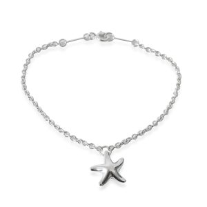 Tiffany Co Elsa Peretti Starfish Bracelet in Sterling Silver Cart