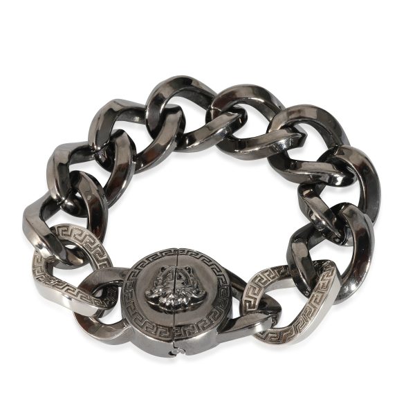 131903 bv Versace Medusa Palladium Plated Chain Bracelet