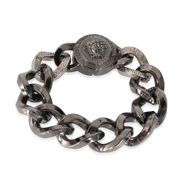 Versace Medusa Palladium Plated Chain Bracelet Versace Medusa Palladium Plated Chain Bracelet