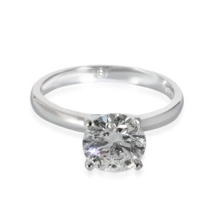 Round Cut Engagement Ring in Platinum D SI1 151 CTW Cart