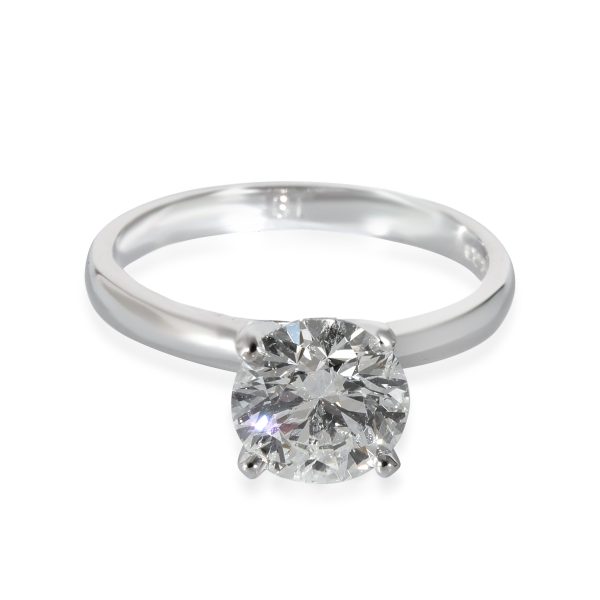 Round Cut Engagement Ring in Platinum D SI1 151 CTW Round Cut Engagement Ring in Platinum D SI1 151 CTW