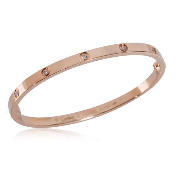 Small Model Cartier Love Bracelet Small Model 10 Diamonds Rose Gold Diamonds