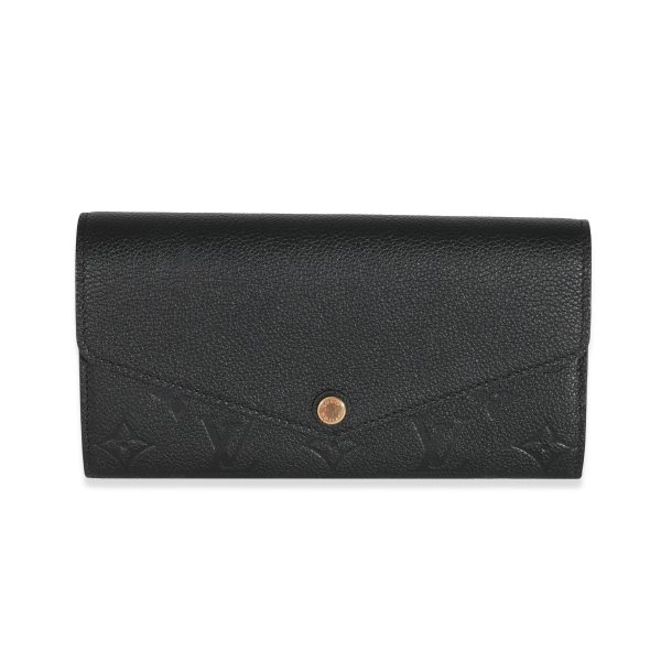 Louis Vuitton Black Empreinte Sarah Wallet Louis Vuitton Black Empreinte Sarah Wallet