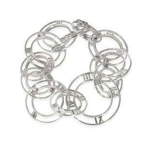 Tiffany Co Open Circle Atlas Bracelet in Sterling Silver Louis Vuitton Multicle 4 Bag Monogram Multi Colour