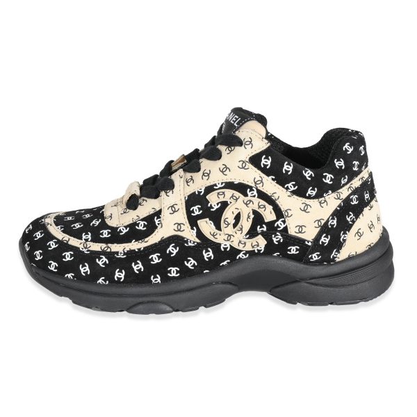 Chanel 22A Beige Black CC Logo Sneakers EU35 Chanel 22A Beige Black CC Logo Sneakers EU35