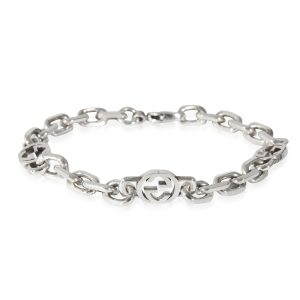 Gucci Interlocking G Link Bracelet in Sterling Silver Cart