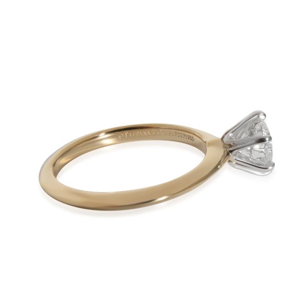 132094 sv Tiffany Co Diamond Engagement Ring in 18k Yellow GoldPlatinum I VS1 098 ctw