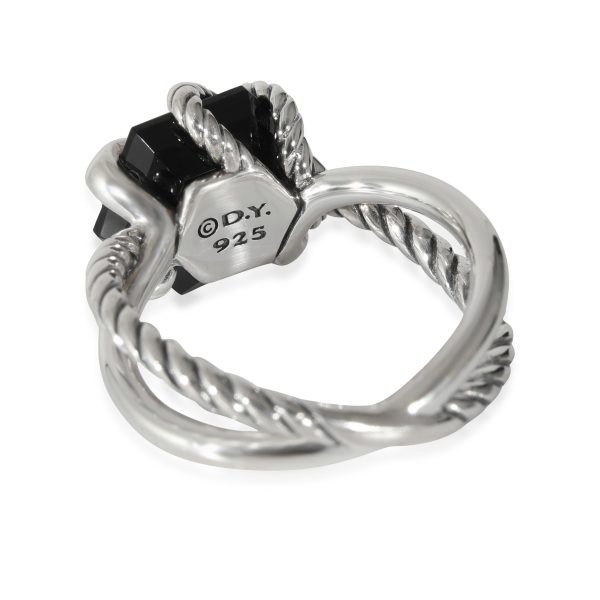 132233 bv 6588ab61 7120 467c 8994 ab6d44d6118f David Yurman Cable Wrap Onyx Diamond Ring in Sterling Silver 003 CTW