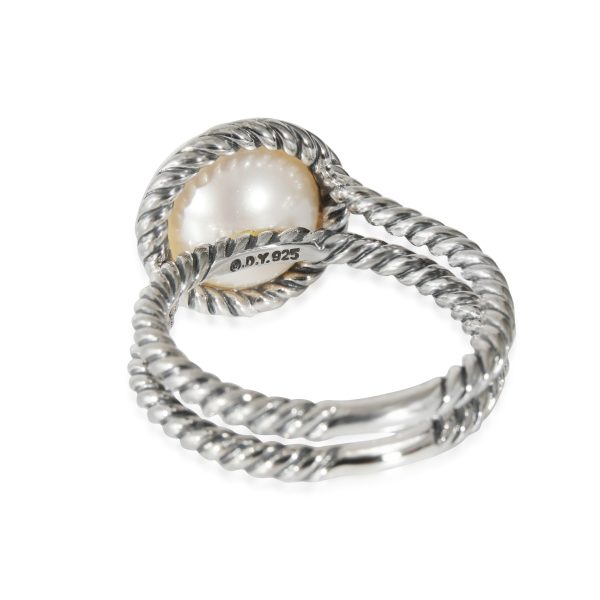 132243 bv 1db4ec8d ca47 4baf 8a36 3f3c31c999d9 David Yurman Cable Collection Pearl Ring in Sterling Silver 02 CTW