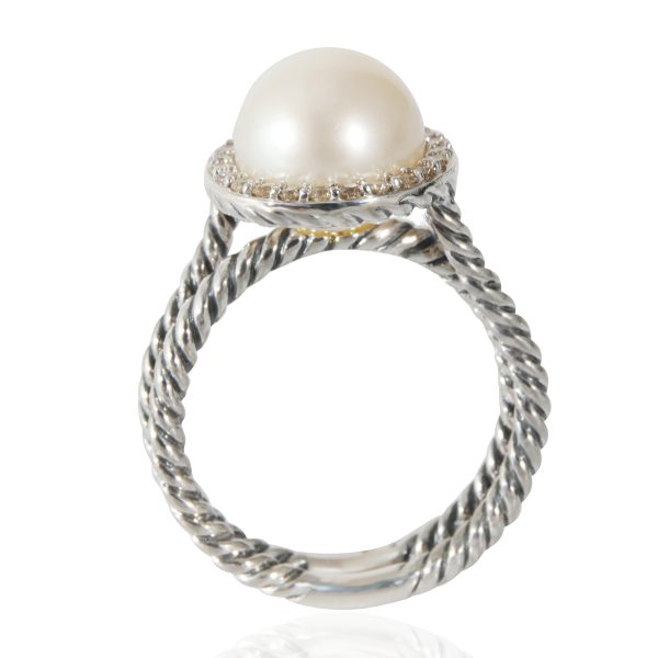 132243 pv 92cd1f12 d61e 44f7 989e d0dc79292221 David Yurman Cable Collection Pearl Ring in Sterling Silver 02 CTW