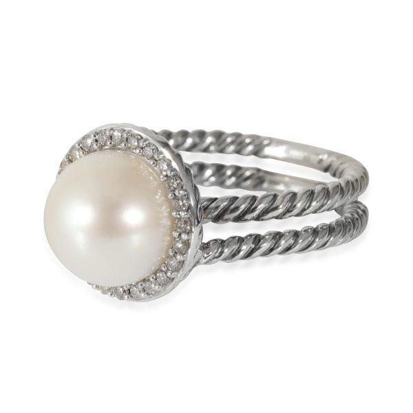 132243 sv faf6c726 febe 4598 b898 33f95e6f2bcb David Yurman Cable Collection Pearl Ring in Sterling Silver 02 CTW