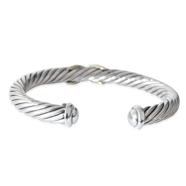 132244 bv e3fcfee1 5575 476f aec8 11a96bc1d5dd David Yurman Cable Collection Bracelet in 925 Yellow GoldSterling Silver 7mm