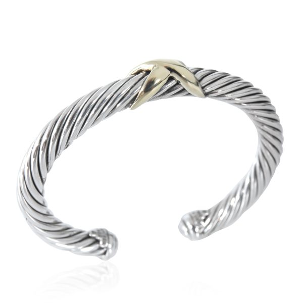 132244 pv cdcb98fd ba68 41d8 b7fa a6a7f8e1f3e0 David Yurman Cable Collection Bracelet in 925 Yellow GoldSterling Silver 7mm