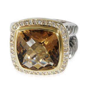 David Yurman Albion Citrine Ring in 18k Yellow GoldSterling Silver 04 Louis Vuitton Porto Carte Card Case Black