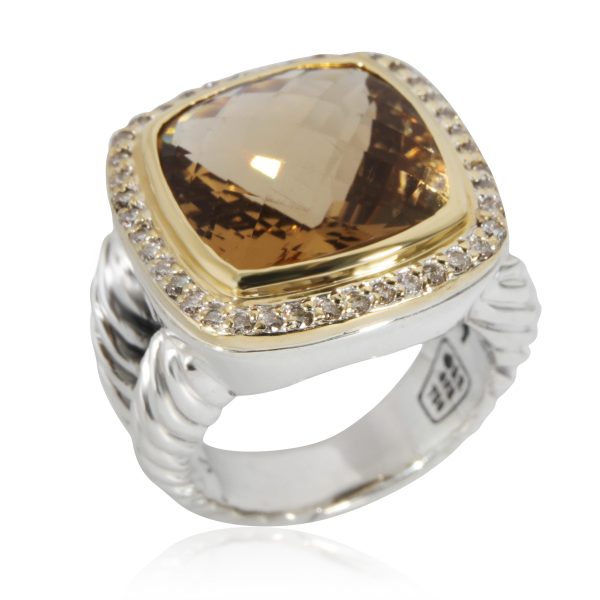 132247 pv David Yurman Albion Citrine Ring in 18k Yellow GoldSterling Silver 04 14mm