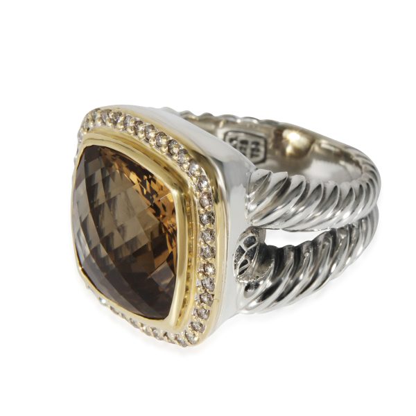 14mm David Yurman Albion Citrine Ring in 18k Yellow GoldSterling Silver 04 14mm