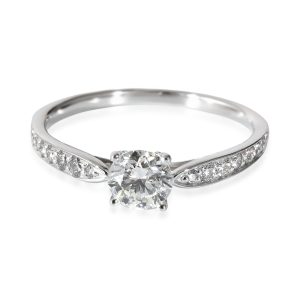 Tiffany Co Harmony Engagement Ring in Platinum I VVS1 07 CTW Cart