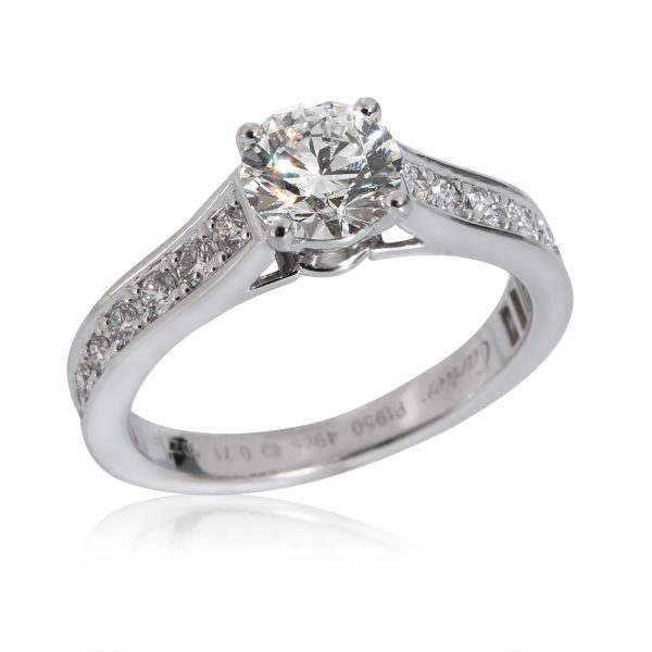 132293 pv Cartier 1895 Diamond Engagement Ring in Platinum G VS1 1 CTW