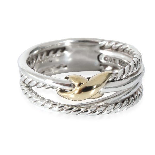 David Yurman Crossover Ring in 18k Yellow GoldSterling Silver David Yurman Crossover Ring in 18k Yellow GoldSterling Silver