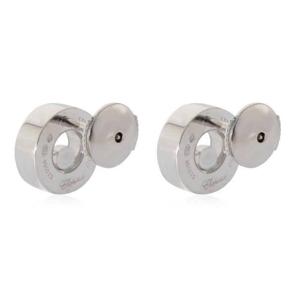 132382 av cc13555e 57dd 4325 a2a1 a19817ad5202 Chopard Happy Diamonds Round Stud Earrings in 18k White Gold 011 CTW