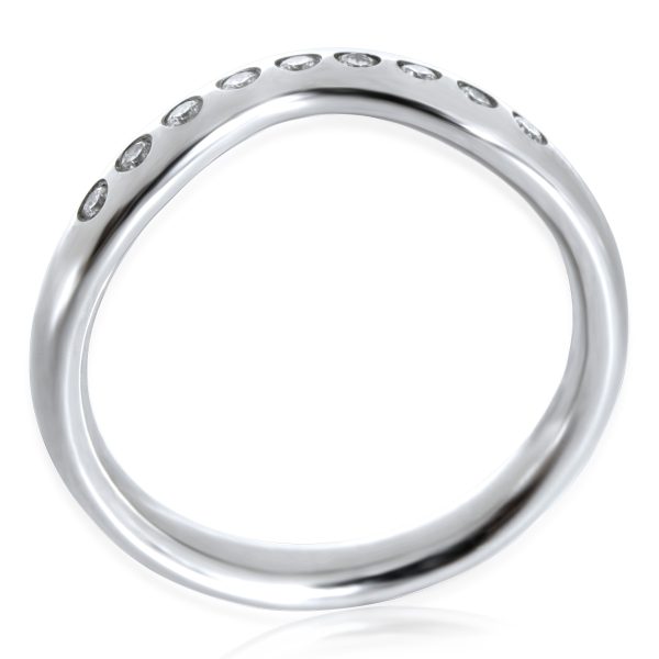 132437 av Tiffany Co Elsa Peretti Band in Platinum 01 CTW