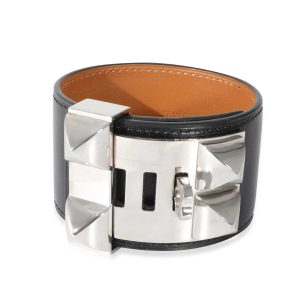 Hermès Collier De Chien Bracelet in Palladium Plated Louis Vuitton Passy PM Black Handbag