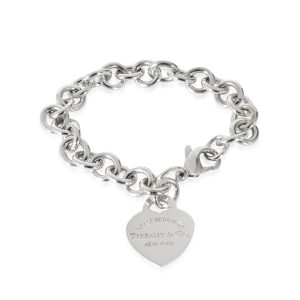 Tiffany Co Return To Tiffany Heart Tag Bracelet in Sterling Silver Cart