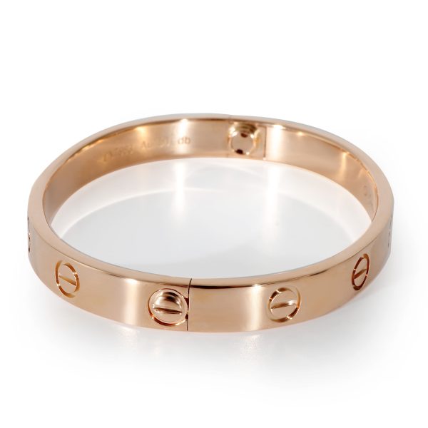 Size 15 Cartier Love Bracelet in 18K Rose Gold Size 15