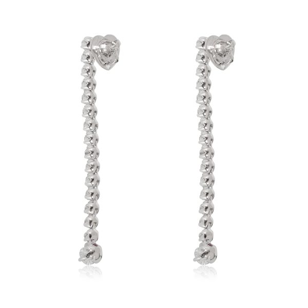 132700 bv Roberto Coin Cento Tulip Drop Diamond Earrings in 18k White Gold 4 15 Ctw