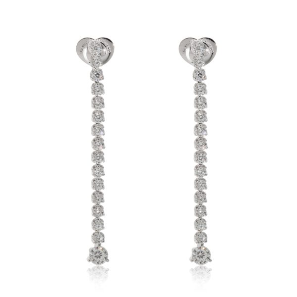 Roberto Coin Cento Tulip Drop Diamond Earrings in 18k White Gold 4 15 Ctw Roberto Coin Cento Tulip Drop Diamond Earrings in 18k White Gold 4 15 Ctw