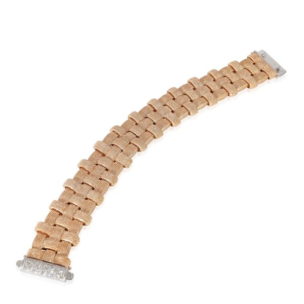 132702 bv 02b82a65 03bd 4918 9e7e a8403e74272e Roberto Coin Appassionata Bracelet in 18k Rose Gold 028 Ctw Diamond Clasp