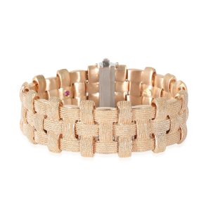 Roberto Coin Appassionata Bracelet in 18k Rose Gold 028 Ctw Diamond Clasp Louis Vuitton Mini Speedy 2Way Bag