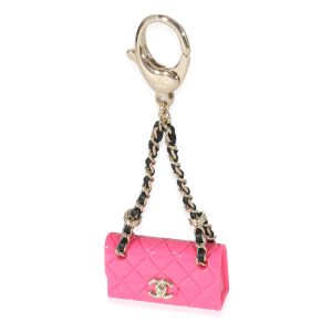 Chanel Pink Resin Icon Bag Charm LOUIS VUITTON Saint Cloud M54156 Epi Shoulder Bag