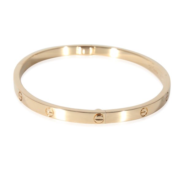 Small Model 18K Yellow Gold Cartier Love Bracelet Small Model Size 16