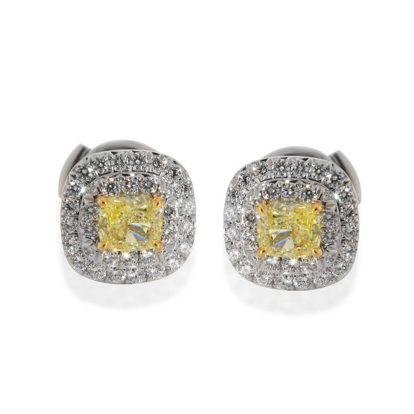 Tiffany Co Soleste Fancy Yellow Diamond Earrings in 18KT Yellow Gold 110 CTW Tiffany Co Soleste Fancy Yellow Diamond Earrings in 18KT Yellow Gold 110 CTW