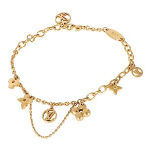 Louis Vuitton Blooming Supple Gold Plated Bracelet Cart